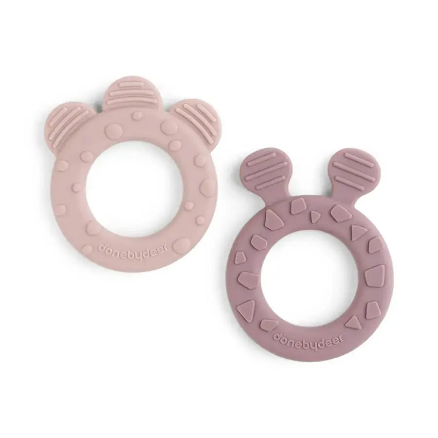 Done by Deer Teether 2-Pack – Deer Friends  
