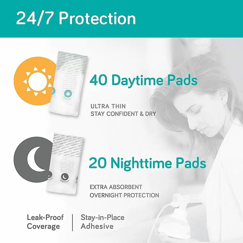 NANOBEBE DAY & NIGHT NURSING PADS-Feeding - Bottles & Dummies-Nanobebe | Baby Little Planet