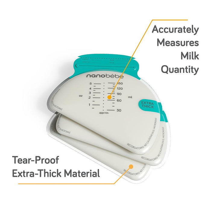 NANOBEBE BREASTMILK STORAGE BAGS-Feeding - Bottles & Dummies-Nanobebe | Baby Little Planet