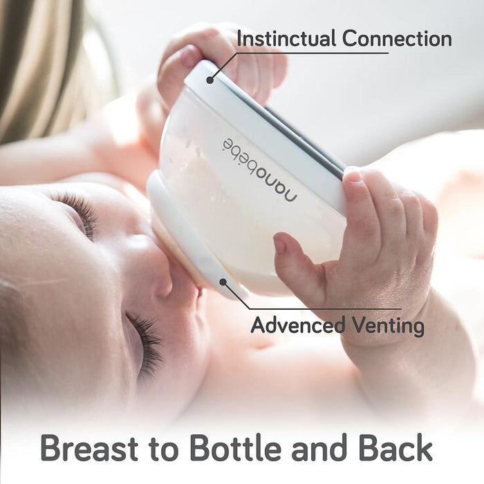 NANOBEBE BOTTLE SINGLE 150ML 3 PACK-Feeding - Bottles & Dummies-Nanobebe | Baby Little Planet