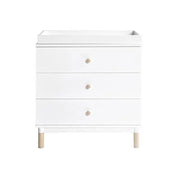 Babyletto Gelato Changer-Dresser White & Washed Natural Feet-Nursery Furniture - Drawers-Babyletto | Baby Little Planet