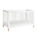 Babyletto Gelato Convertible Cot White & Washed Natural Feet-Nursery Furniture - Cots-Babyletto | Baby Little Planet
