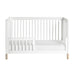 Babyletto Gelato Convertible Cot White & Washed Natural Feet-Nursery Furniture - Cots-Babyletto | Baby Little Planet