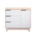 Babyletto Hudson Changer-Dresser, Washed Natural/White-Nursery Furniture - Drawers-Babyletto | Baby Little Planet