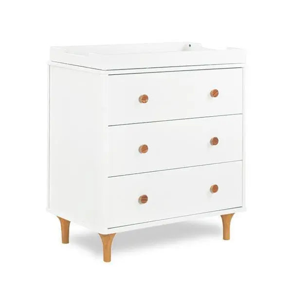 Babyletto Lolly Changer-Dresser White / Natural-Nursery Furniture - Drawers-Babyletto | Baby Little Planet