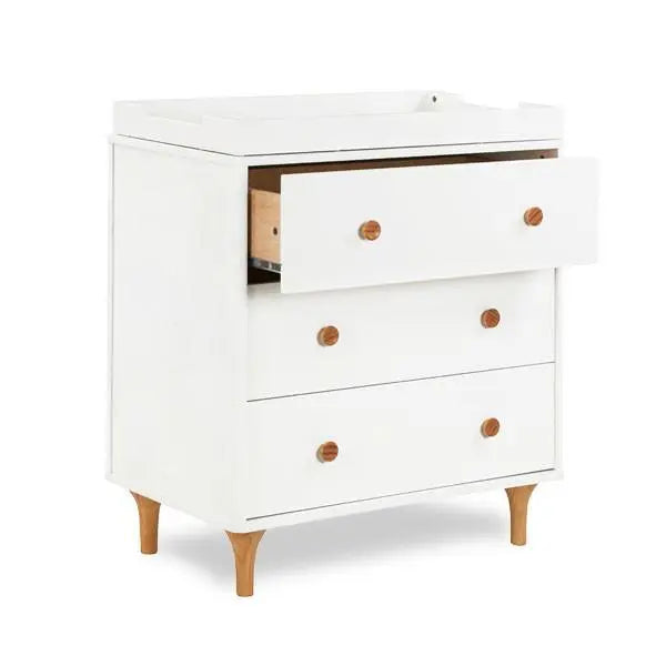 Babyletto Lolly Changer-Dresser White / Natural-Nursery Furniture - Drawers-Babyletto | Baby Little Planet