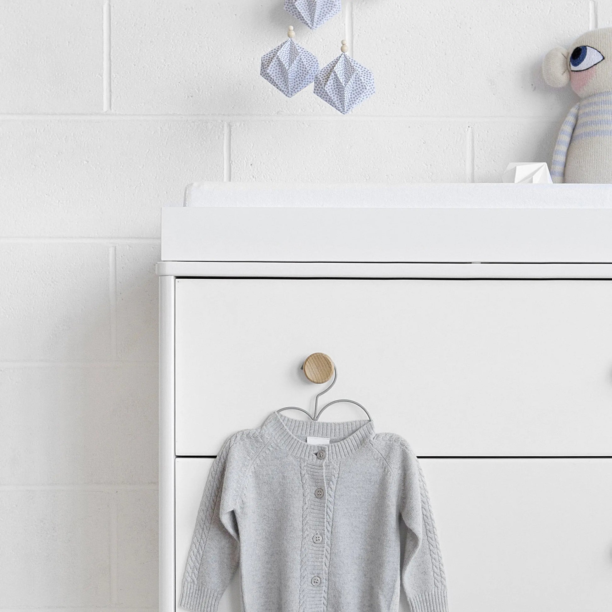 Babyletto Lolly Changer-Dresser White / Natural-Nursery Furniture - Drawers-Babyletto | Baby Little Planet