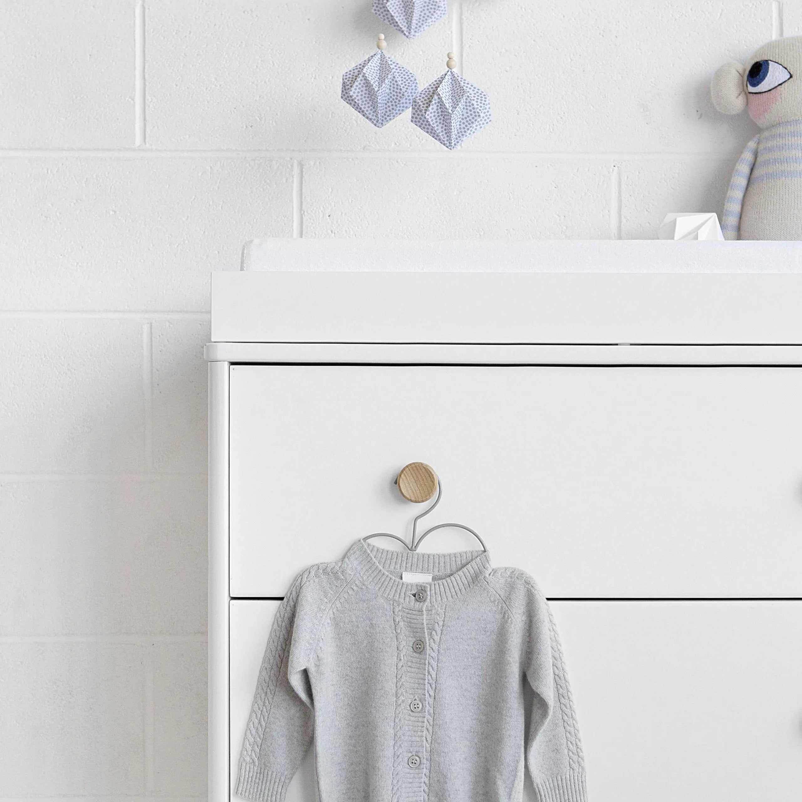 Babyletto Lolly Changer-Dresser White / Natural-Nursery Furniture - Drawers-Babyletto | Baby Little Planet