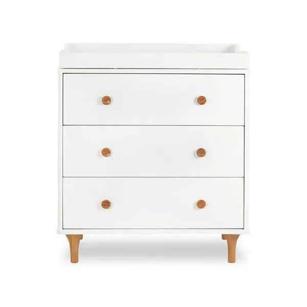 Babyletto Lolly Changer-Dresser White / Natural-Nursery Furniture - Drawers-Babyletto | Baby Little Planet