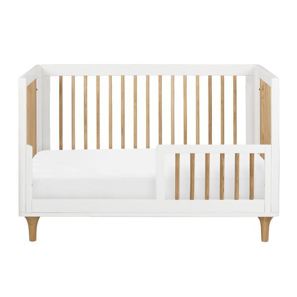 Babyletto Lolly Convertible Cot, White/ Natural-Nursery Furniture - Cots-Babyletto | Baby Little Planet
