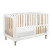 Babyletto Lolly Convertible Cot, White/ Natural-Nursery Furniture - Cots-Babyletto | Baby Little Planet