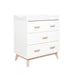 Babyletto Scoot Changer-Dresser White/ Washed Natural-Nursery Furniture - Drawers-Babyletto | Baby Little Planet