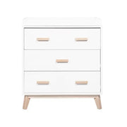Babyletto Scoot Changer-Dresser White/ Washed Natural-Nursery Furniture - Drawers-Babyletto | Baby Little Planet