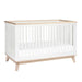Babyletto Scoot Convertible Cot White/ Washed Natural-Nursery Furniture - Cots-Babyletto | Baby Little Planet