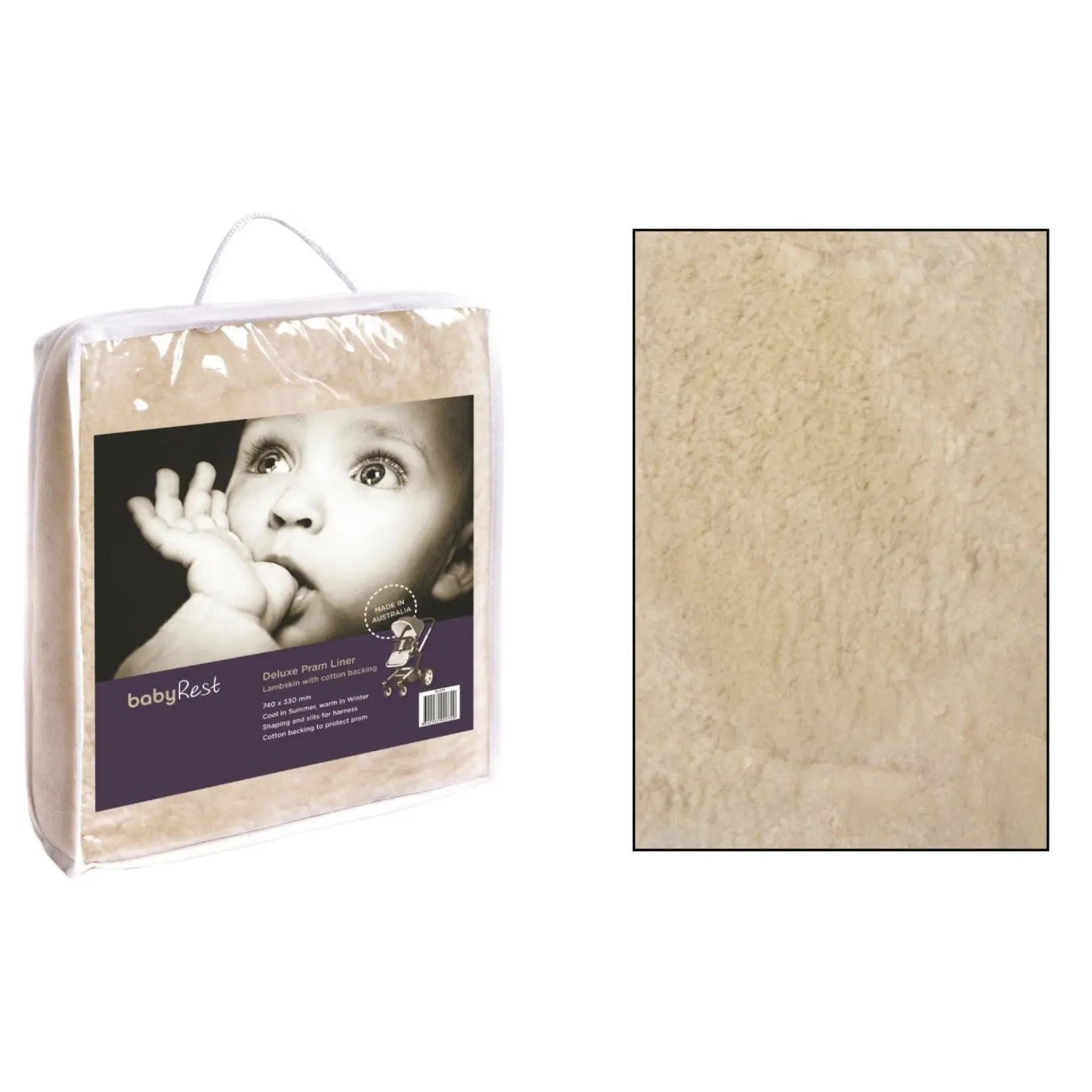 Babyrest Lambskin Pram Liner-Babyrest-Baby Little Planet