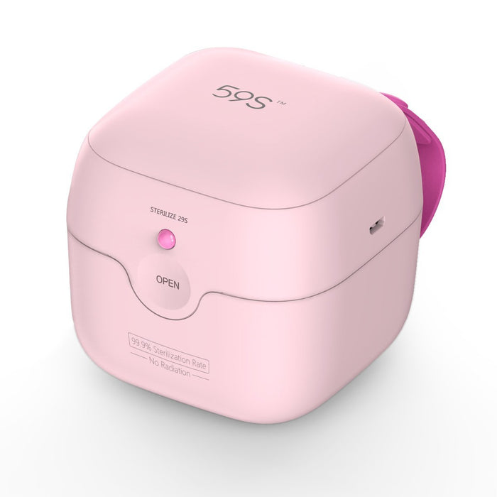 59S Mini Sterilizer box S6 for baby pacifier - Pink-Feeding - Sterilisers-59s | Baby Little Planet