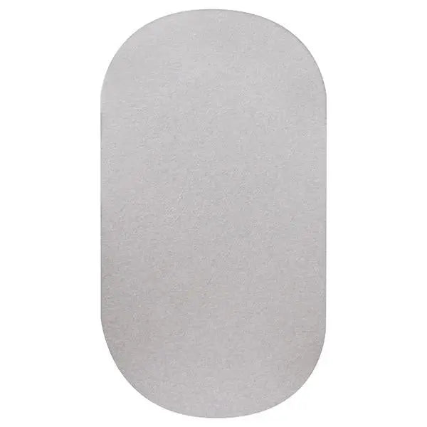 Little Turtle Baby Fitted Cot Sheet (Oval Jersey) Soft Grey Marble-Bedtime - Cot Sheets-Little Turtle Baby | Baby Little Planet