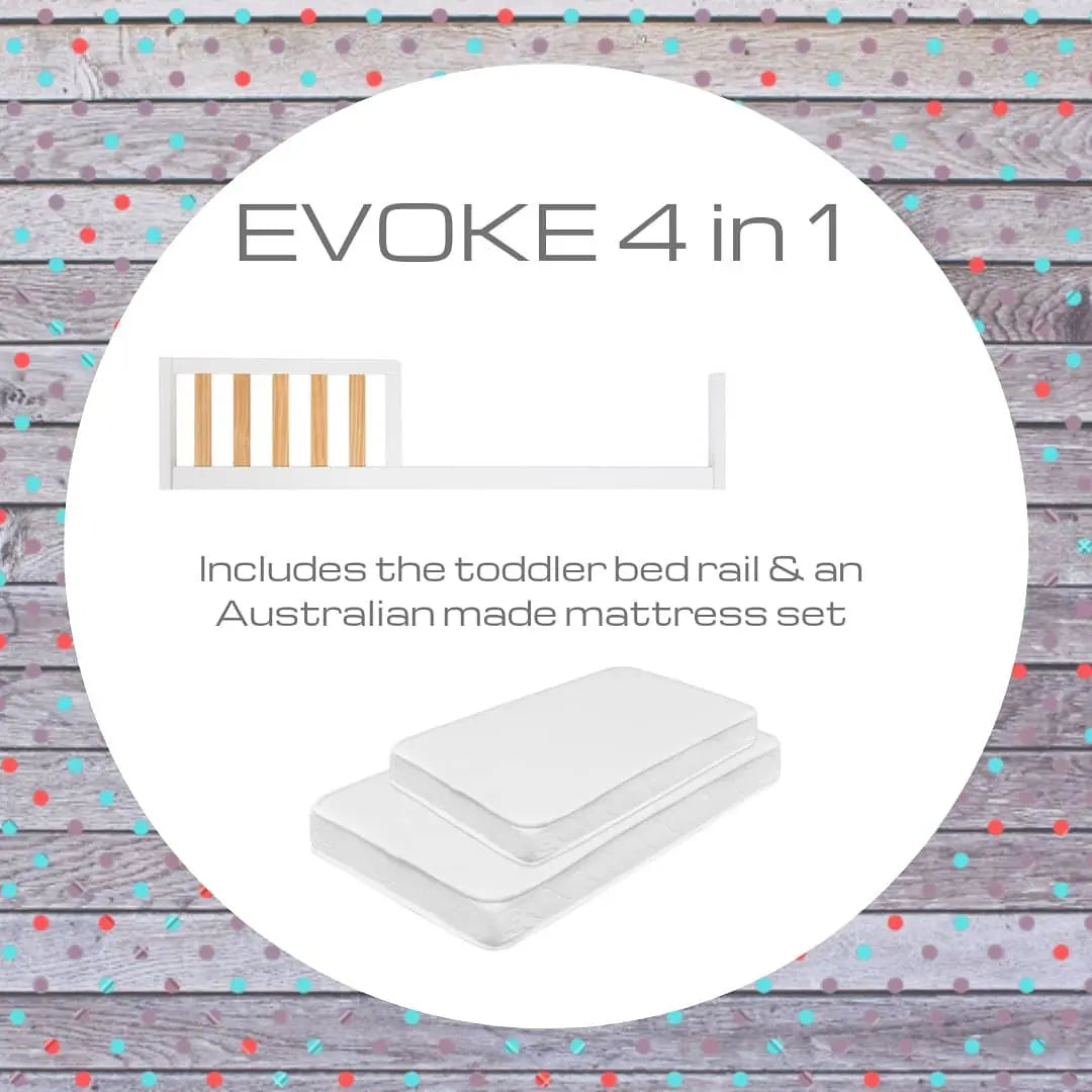 Cocoon Evoke 4 in 1 Cot + Mattress  