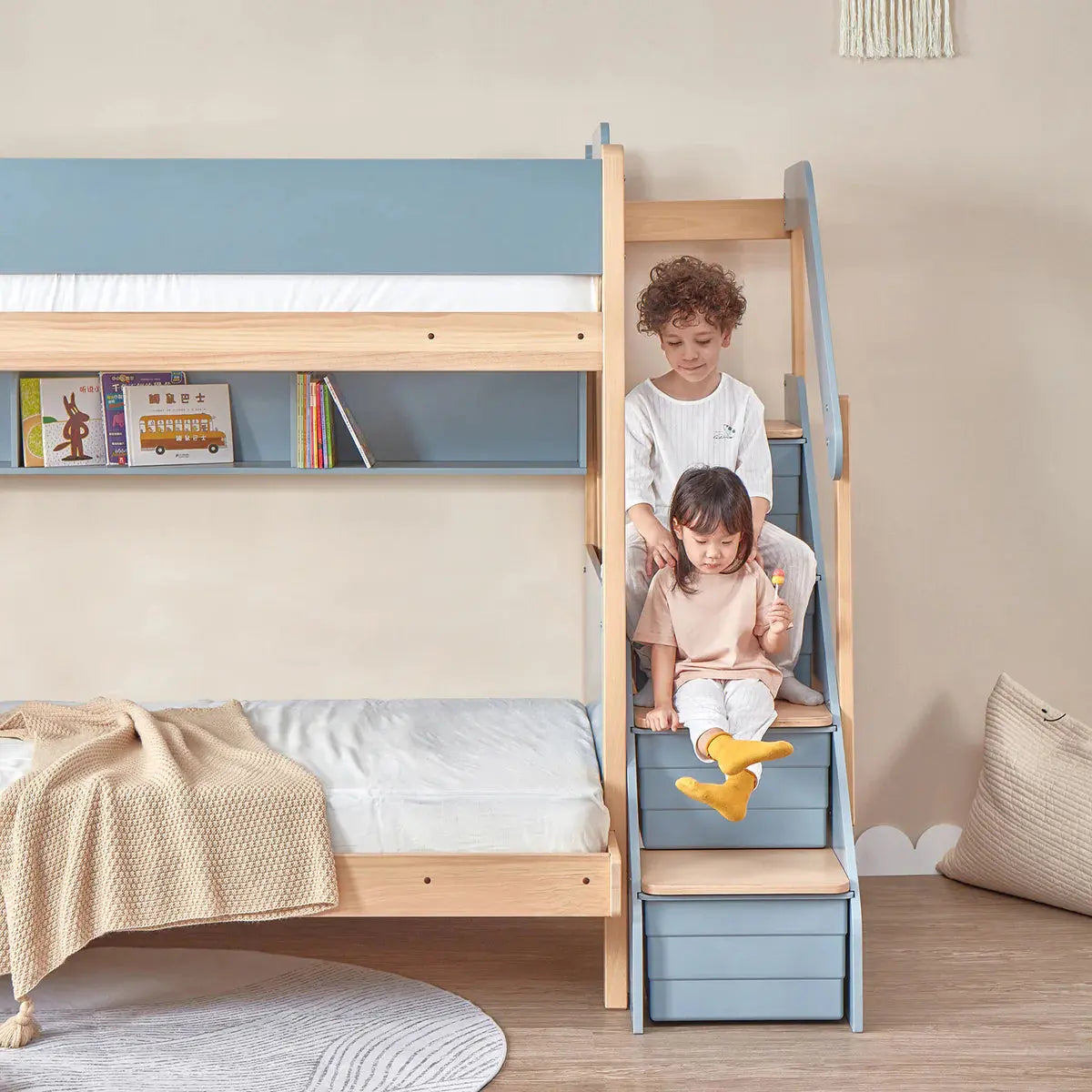Boori Natty Maxi Bunk Bed with Storage Staircase  