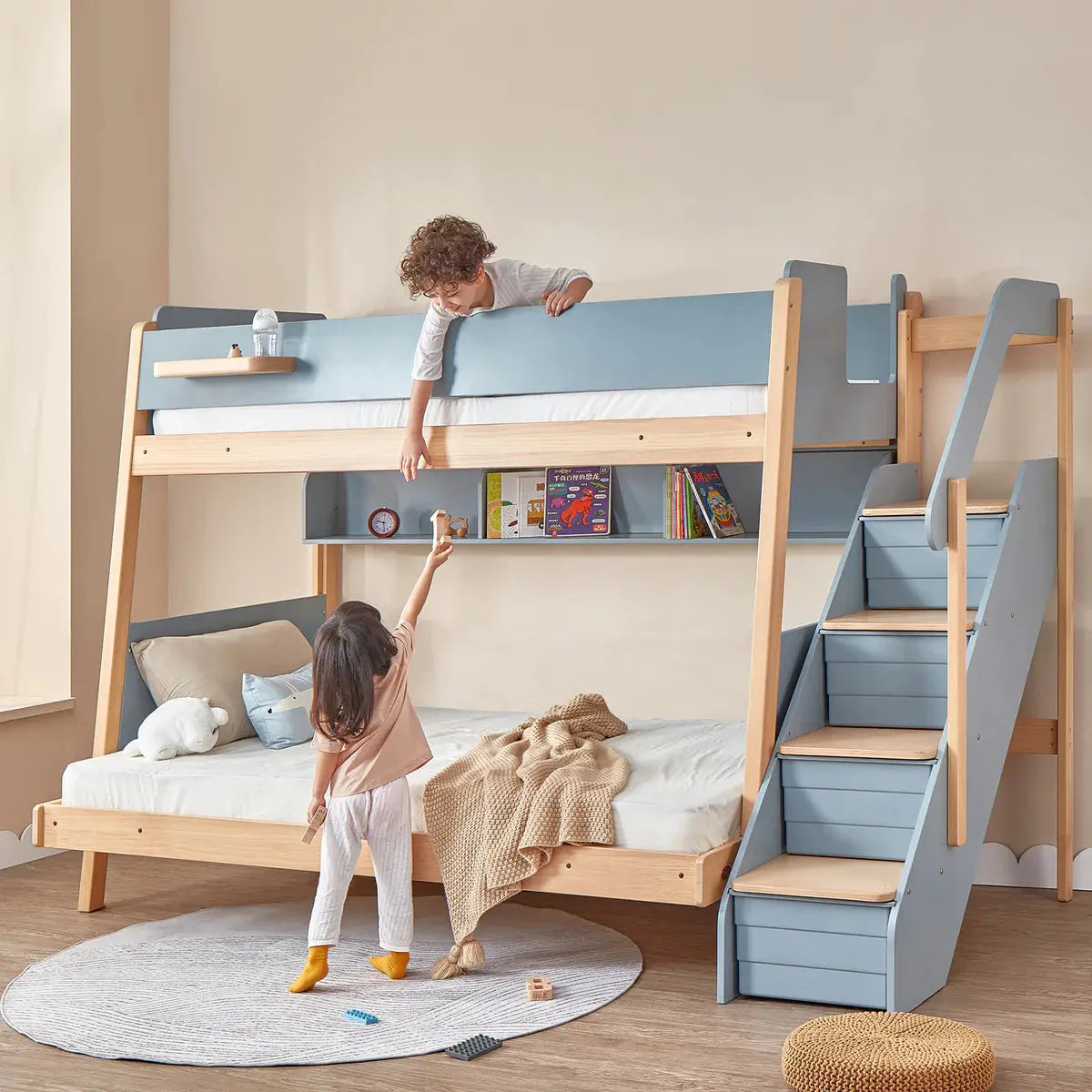 Boori Natty Maxi Bunk Bed with Storage Staircase  