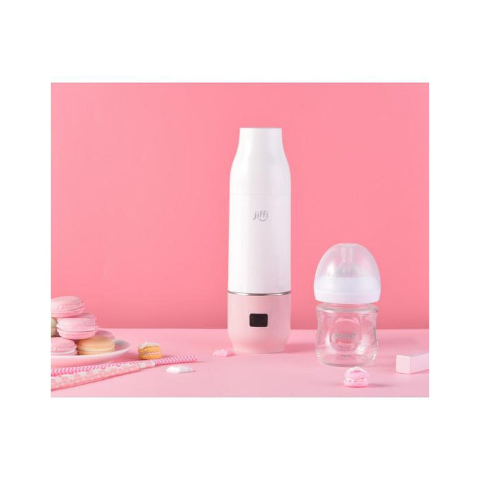 JIFFI PORTABLE BABY BOTTLE WARMER PINK-Feeding - Steamers & Warmers-Jiffi | Baby Little Planet