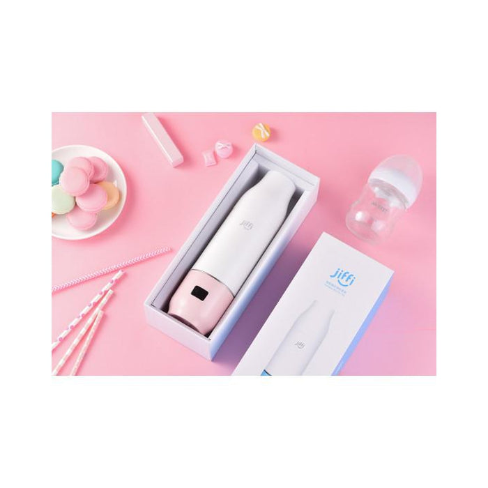 JIFFI PORTABLE BABY BOTTLE WARMER PINK-Feeding - Steamers & Warmers-Jiffi | Baby Little Planet
