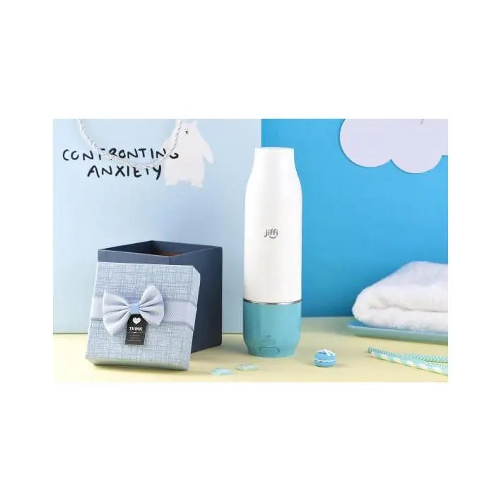 JIFFI PORTABLE BABY BOTTLE WARMER BLUE-Feeding - Steamers & Warmers-Jiffi | Baby Little Planet