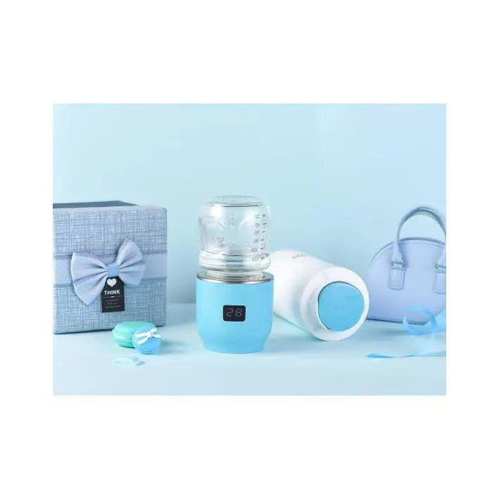 JIFFI PORTABLE BABY BOTTLE WARMER BLUE-Feeding - Steamers & Warmers-Jiffi | Baby Little Planet