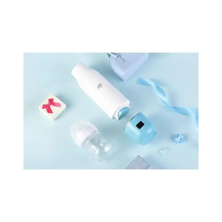 JIFFI PORTABLE BABY BOTTLE WARMER BLUE-Feeding - Steamers & Warmers-Jiffi | Baby Little Planet