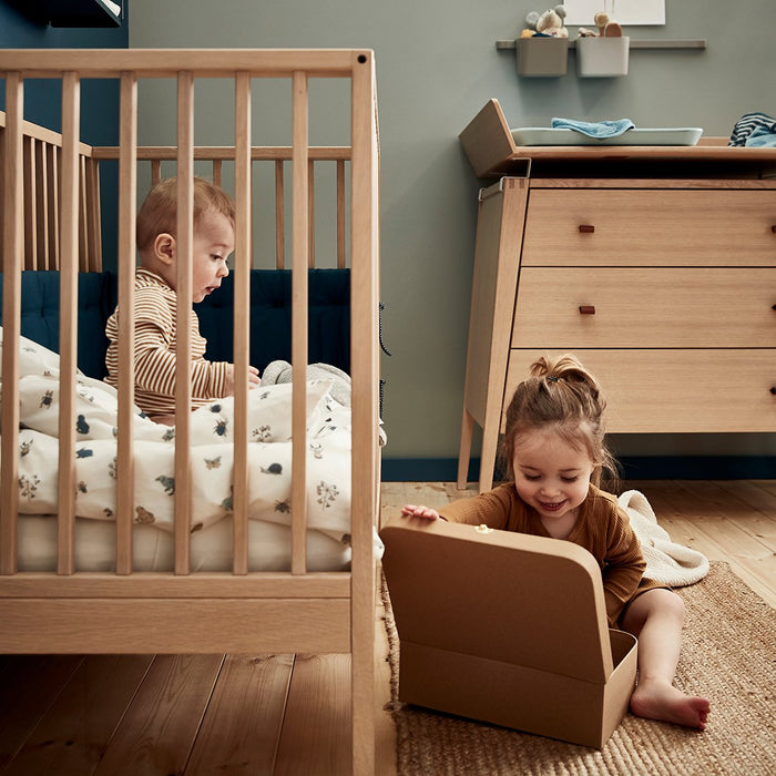 Leander Linea Cot Bundle-Nursery Furniture - Cots-Baby Little Planet