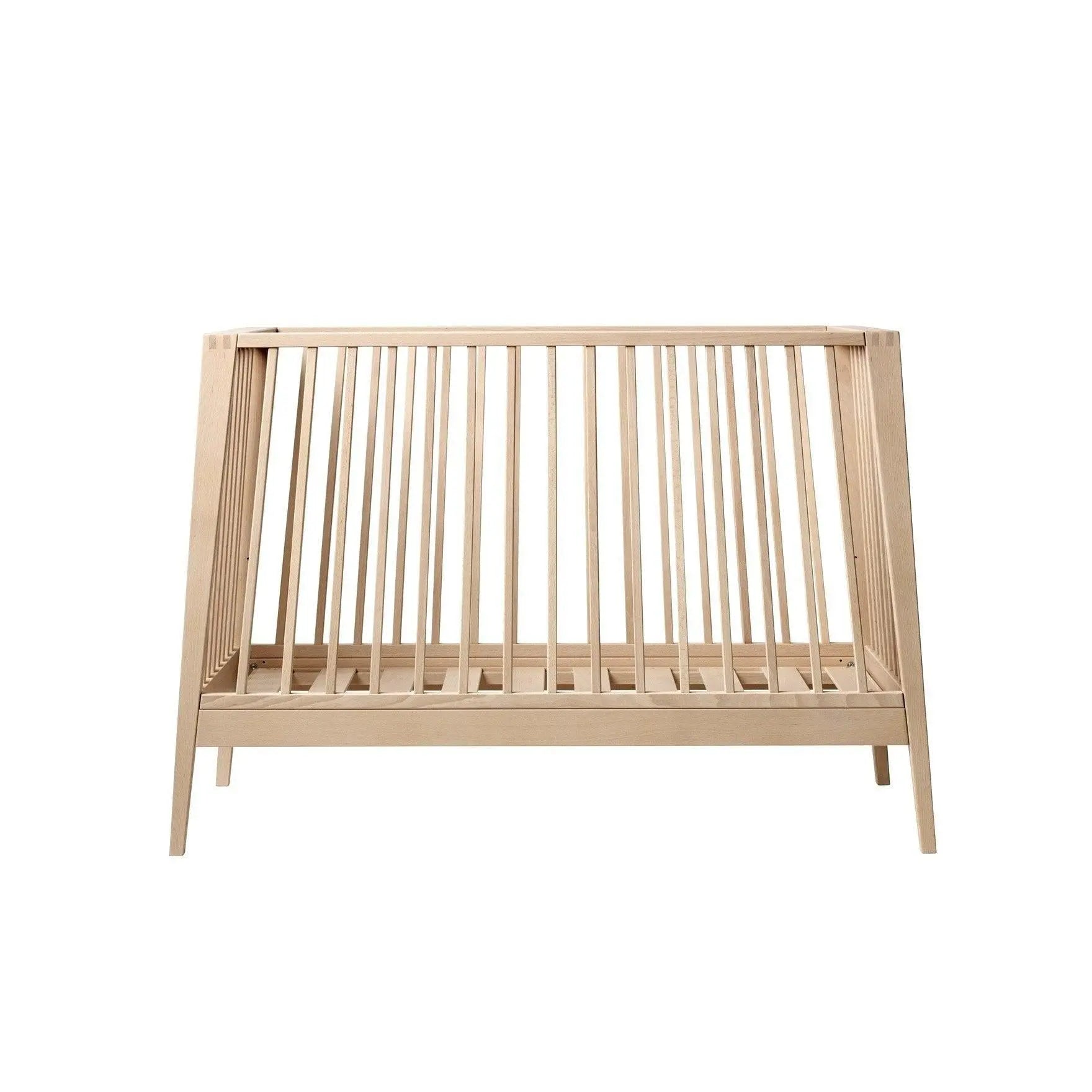 Leander Linea Cot Natural (Ship by Late Aug)-Nursery Furniture - Cots-Leander | Baby Little Planet