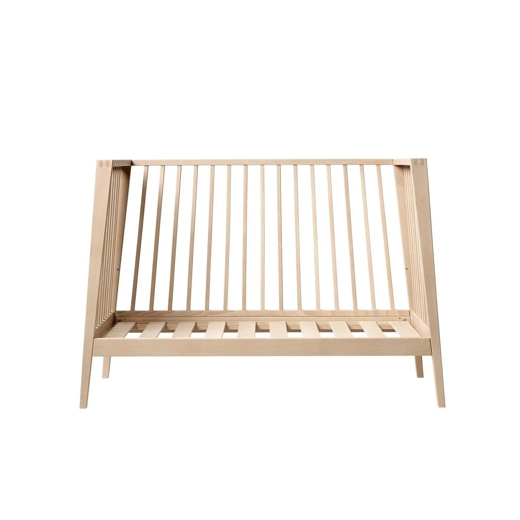 Leander Linea Cot Natural (Ship by Late Aug)-Nursery Furniture - Cots-Leander | Baby Little Planet