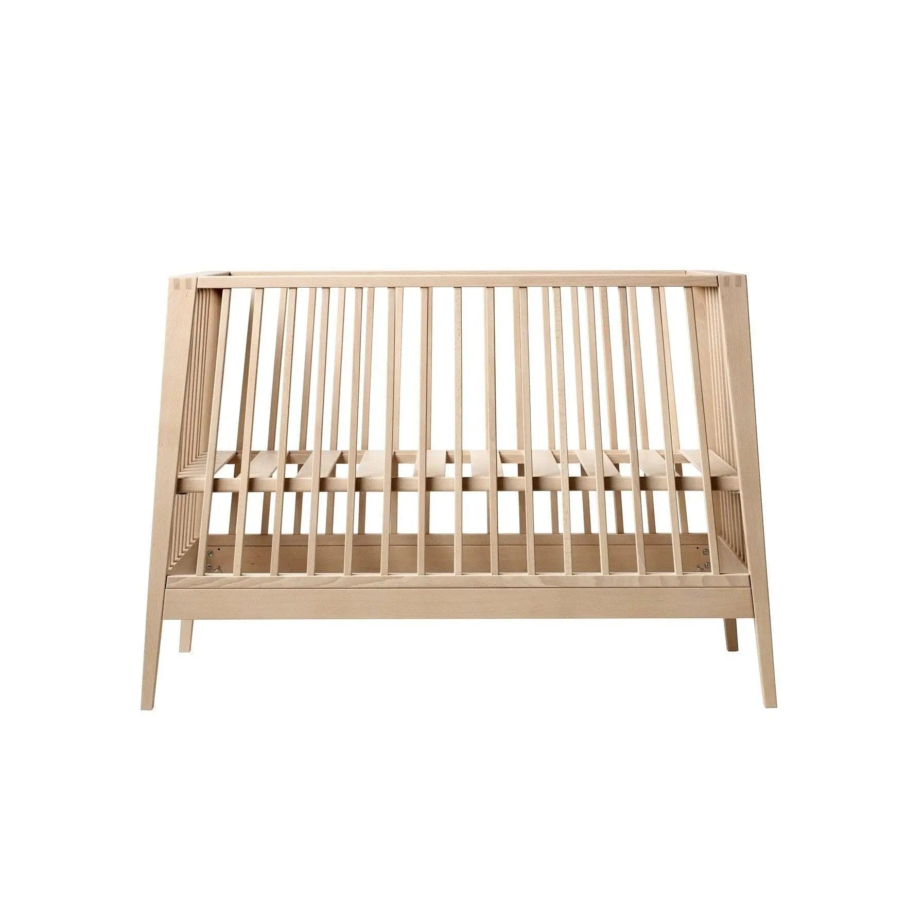 Leander Linea Cot Natural (Ship by Late Aug)-Nursery Furniture - Cots-Leander | Baby Little Planet