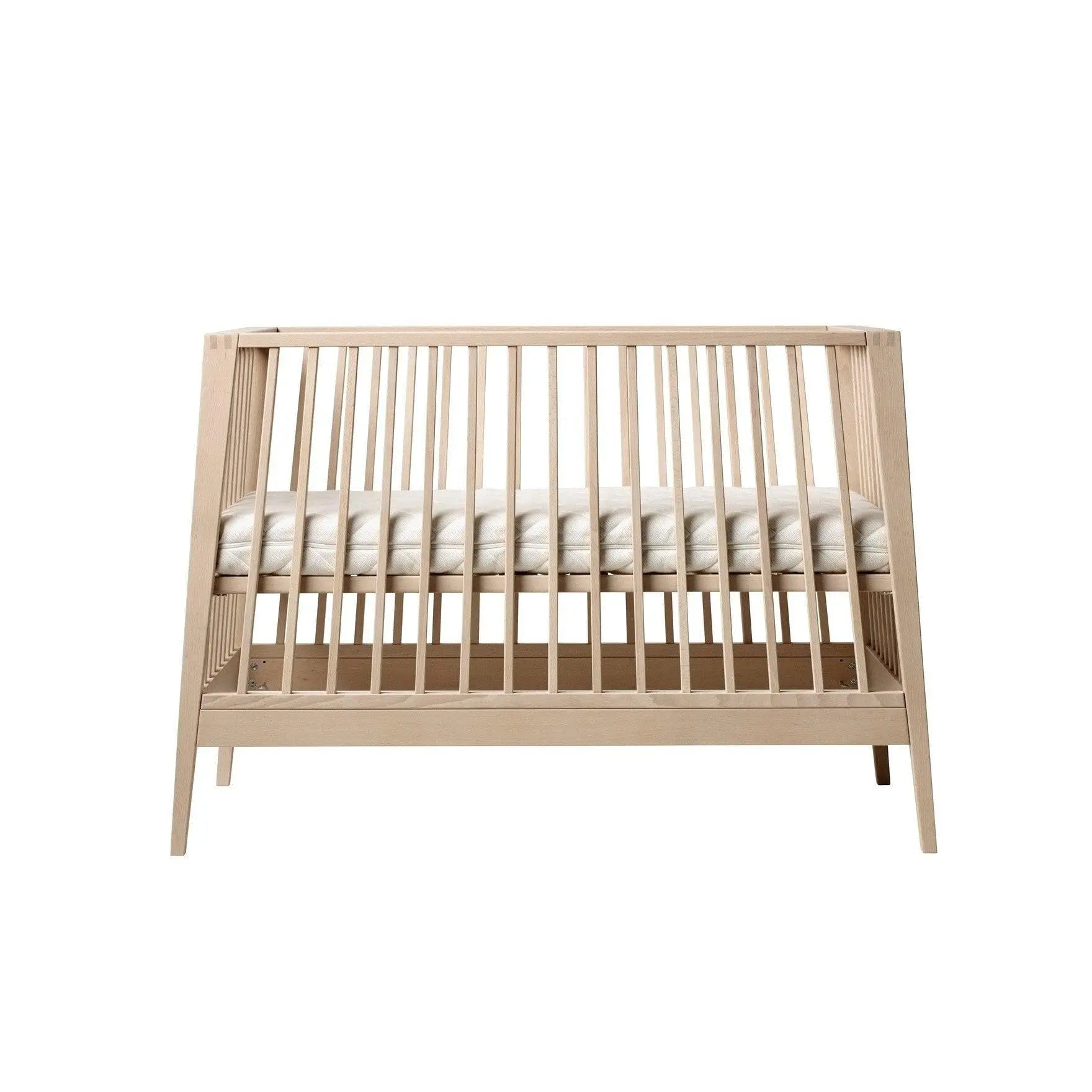 Leander Linea Cot Natural (Ship by Late Aug)-Nursery Furniture - Cots-Leander | Baby Little Planet
