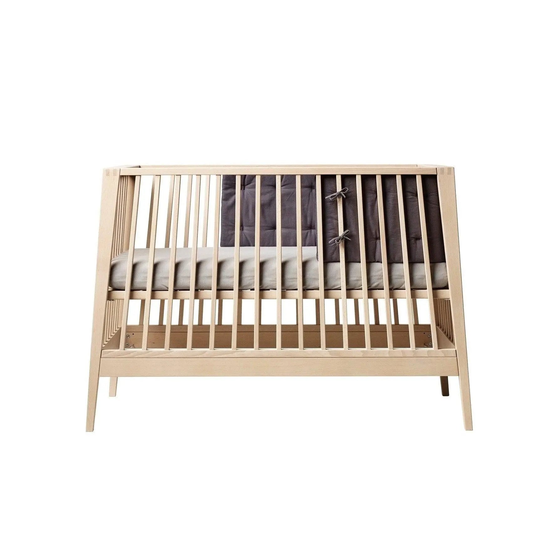 Leander Linea Cot Natural (Ship by Late Aug)-Nursery Furniture - Cots-Leander | Baby Little Planet