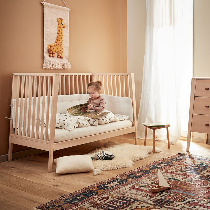 Leander Linea Cot With Mattress-Nursery Furniture - Cots-Baby Little Planet