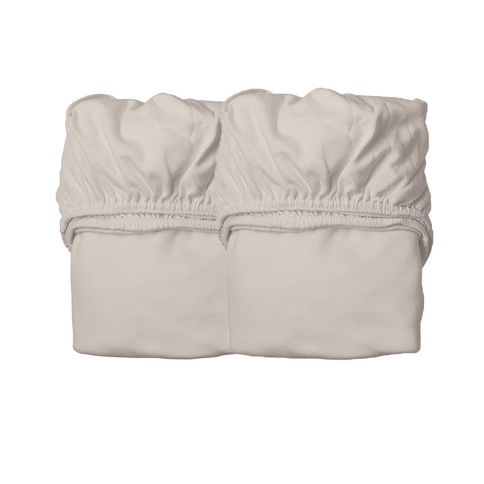 Leander Linea Organic Cot Sheet (Ship by Late Aug)-Bedtime - Cot Sheets-Baby Little Planet Hoppers Crossing
