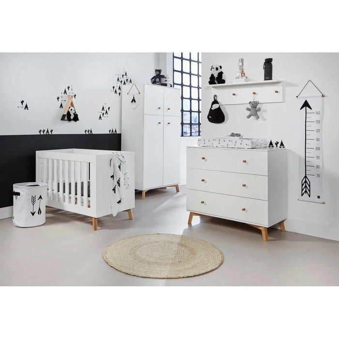 Love N Care Fjord Cot, White-Nursery Furniture - Cots-Love n Care | Baby Little Planet