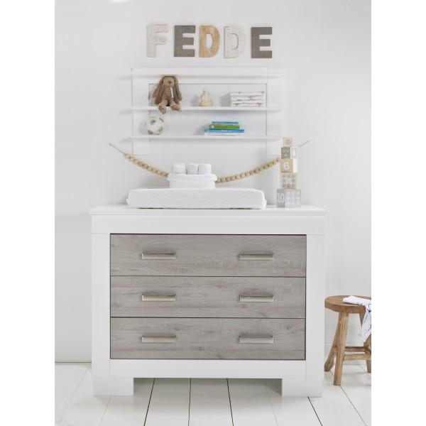 Love N Care Lucca Chest White Ash (Ship by late October)-Nursery Furniture - Drawers-Love n Care | Baby Little Planet