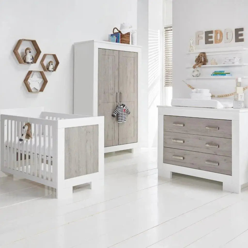 Love N Care Lucca Cot White Ash-Nursery Furniture - Cots-Baby Little Planet Hoppers Crossing