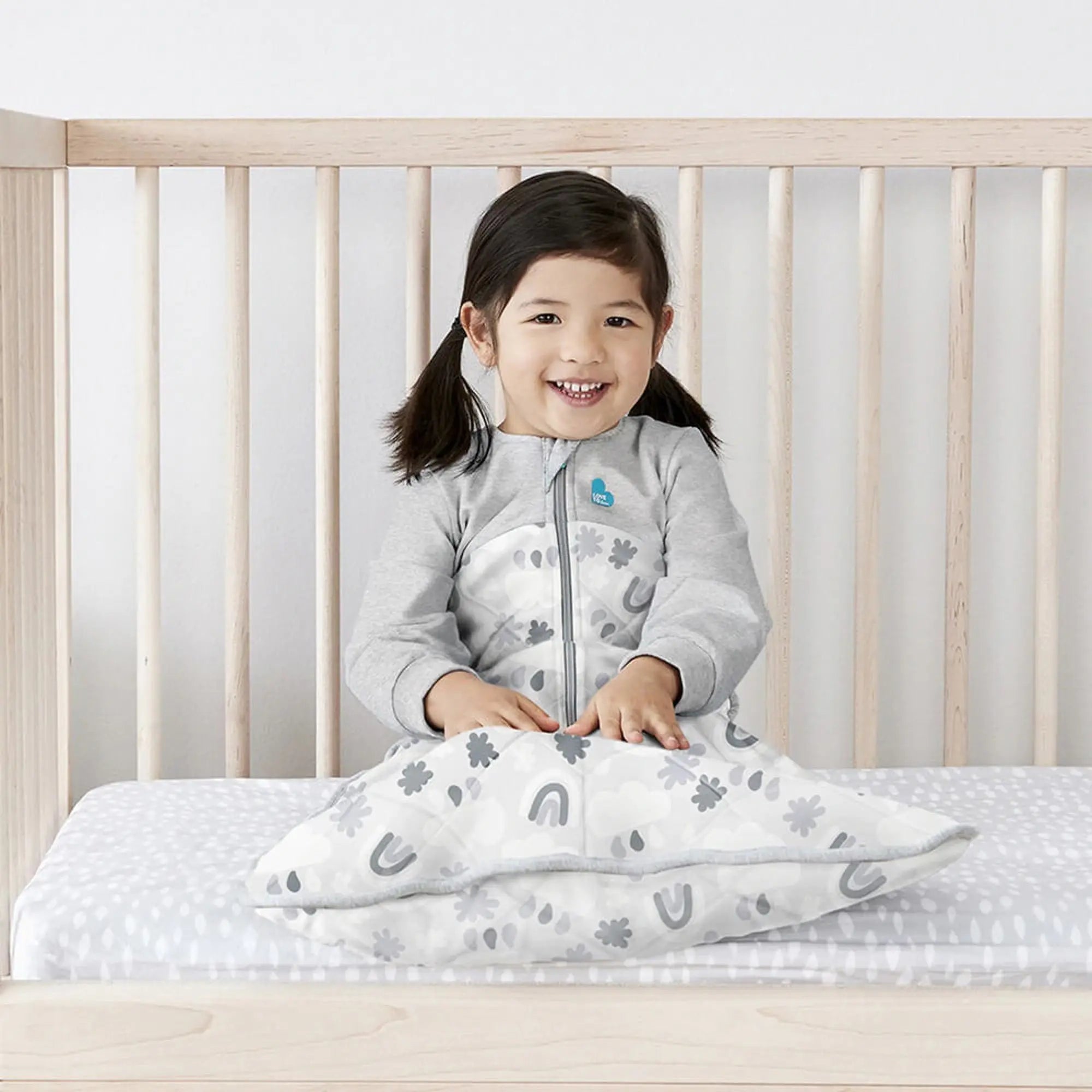 Love to dream sleep bag with Organic Cotton & Australian Merino Wool 2.5 Tog-Bedtime - Sleep Bag-Baby Little Planet