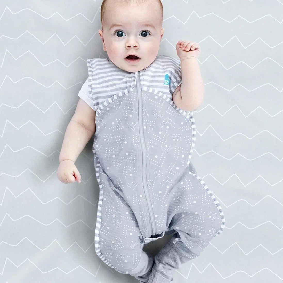 Love to Dream Sleep Suit 0.2 Tog - Grey-Bedtime - Sleep Suit-Baby Little Planet Hoppers Crossing