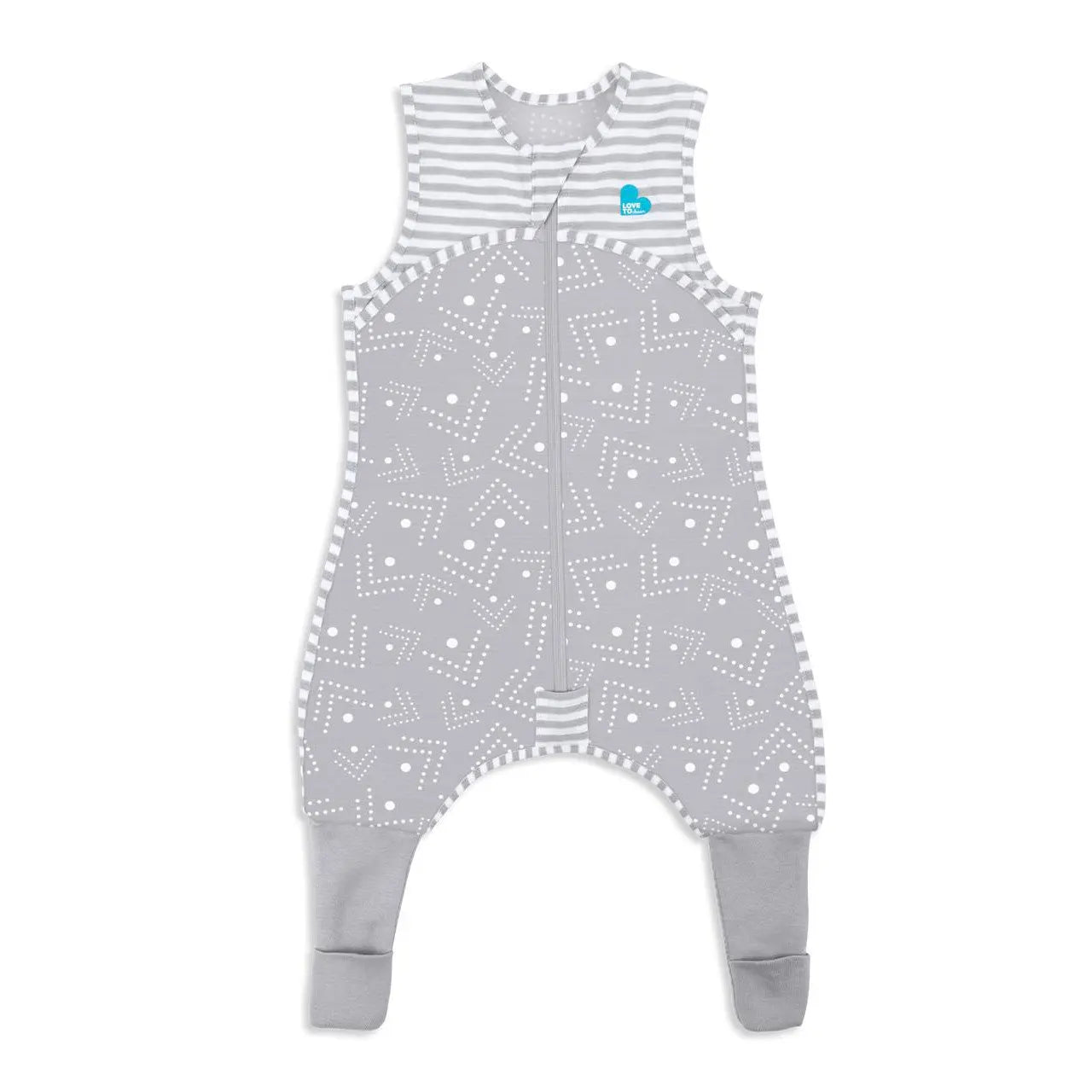 Love to Dream Sleep Suit 0.2 Tog - Grey-Bedtime - Sleep Suit-Baby Little Planet Hoppers Crossing