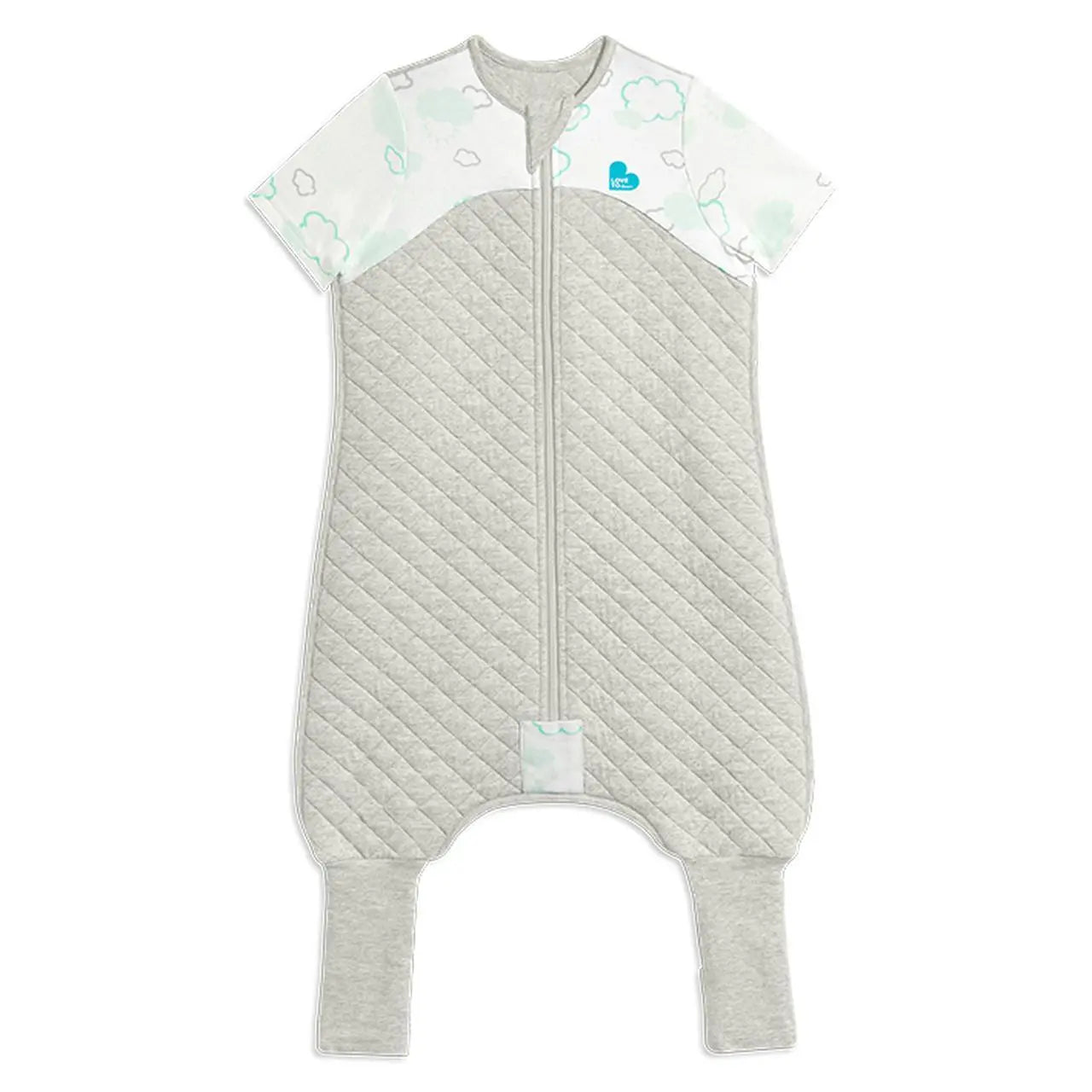 Love to Dream Sleep Suit 1 Tog - White-Bedtime - Sleep Suit-Love to Dream | Baby Little Planet