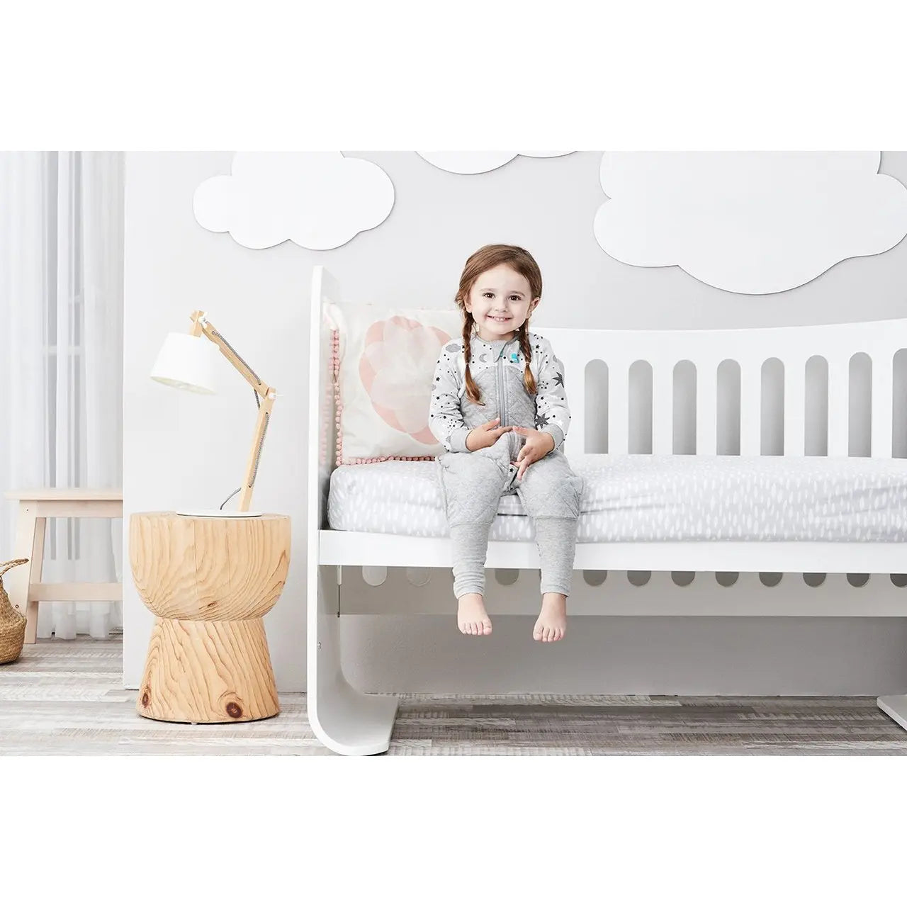 Love to Dream Sleep Suit 3.5 Tog - Grey-Bedtime - Sleep Suit-Love to Dream | Baby Little Planet