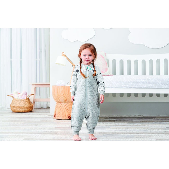 Love to Dream Sleep Suit 3.5 Tog - Grey-Bedtime - Sleep Suit-Love to Dream | Baby Little Planet