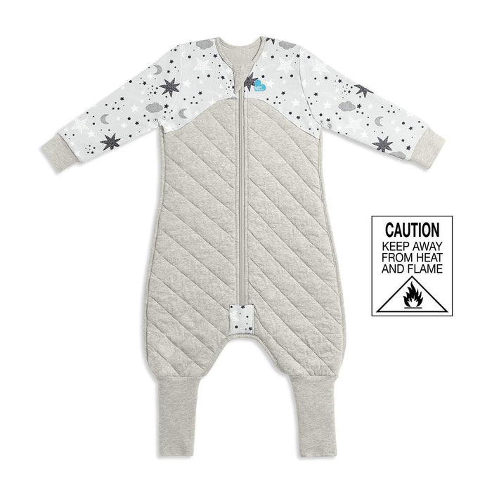 Love to Dream Sleep Suit 3.5 Tog - Grey-Bedtime - Sleep Suit-Love to Dream | Baby Little Planet