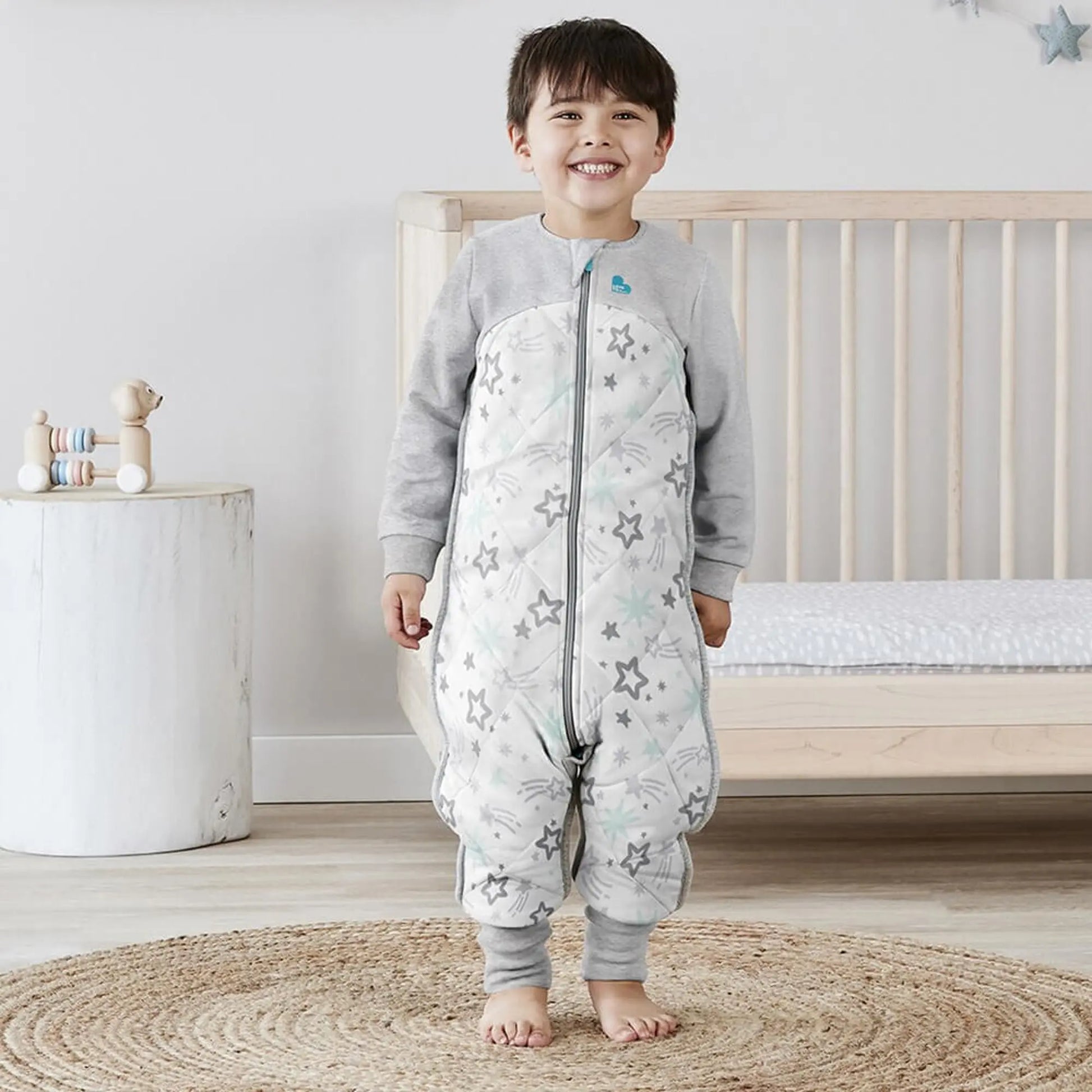Love to dream sleep suit with Organic Cotton & Australian Merino Wool 3.5 Tog-Bedtime - Sleep Suit-Baby Little Planet
