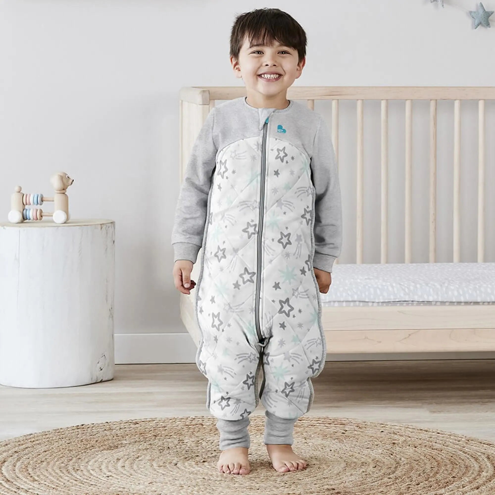 Love to dream sleep suit with Organic Cotton & Australian Merino Wool 3.5 Tog-Bedtime - Sleep Suit-Baby Little Planet