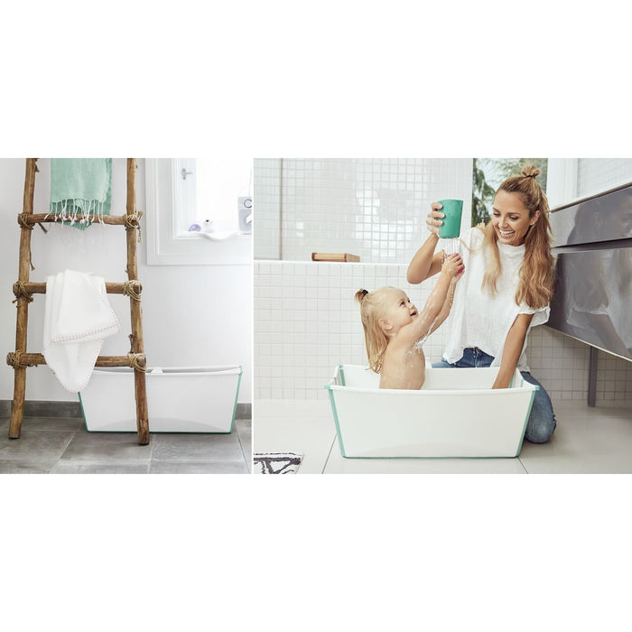 Stokke Flexi Bath, White-Bath Time - Baths and Stands-Stokke | Baby Little Planet